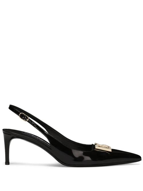 60mm logo-plaque slingback pumps Dolce & Gabbana | CG0710A103780999